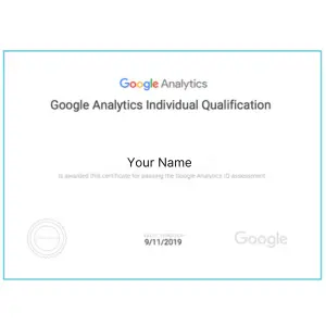 Advanced Digital Marketing Course In Faridabad 16 Google Analytics IQ Certificate